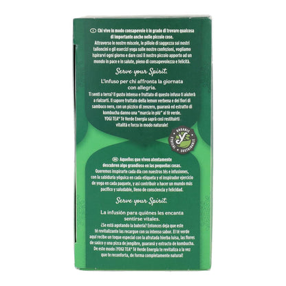 Yogi Tea BIO Té verde Energía, 17 bolsitas
