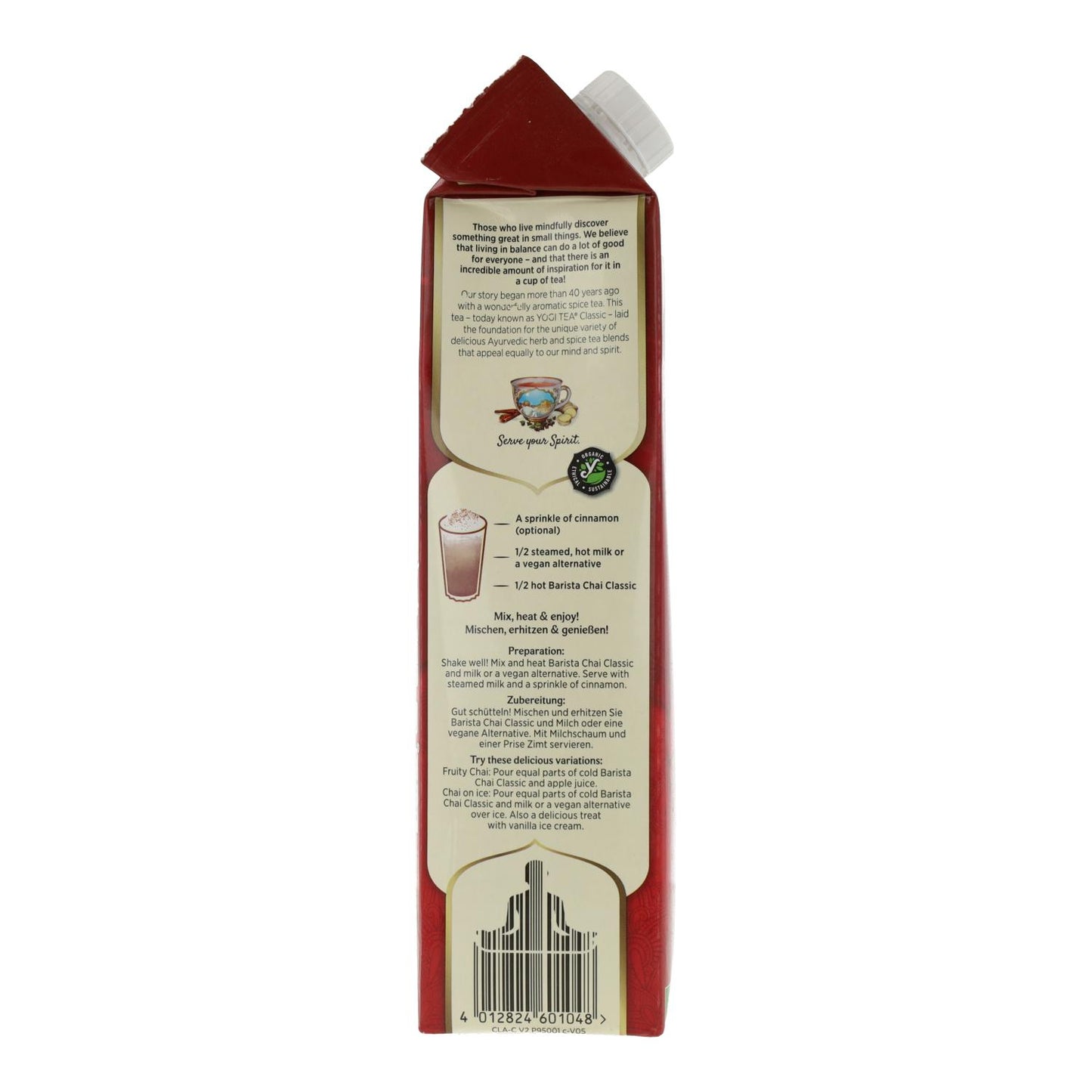 Boisson Yogi Chai Barista Yogi Tea, 1 L