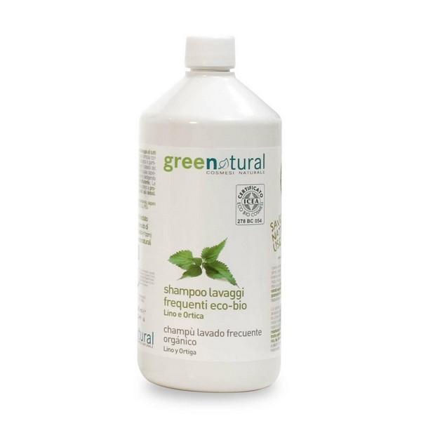 Greenatural Frequent Wash Shampoo with Flax and Nettle 1 L