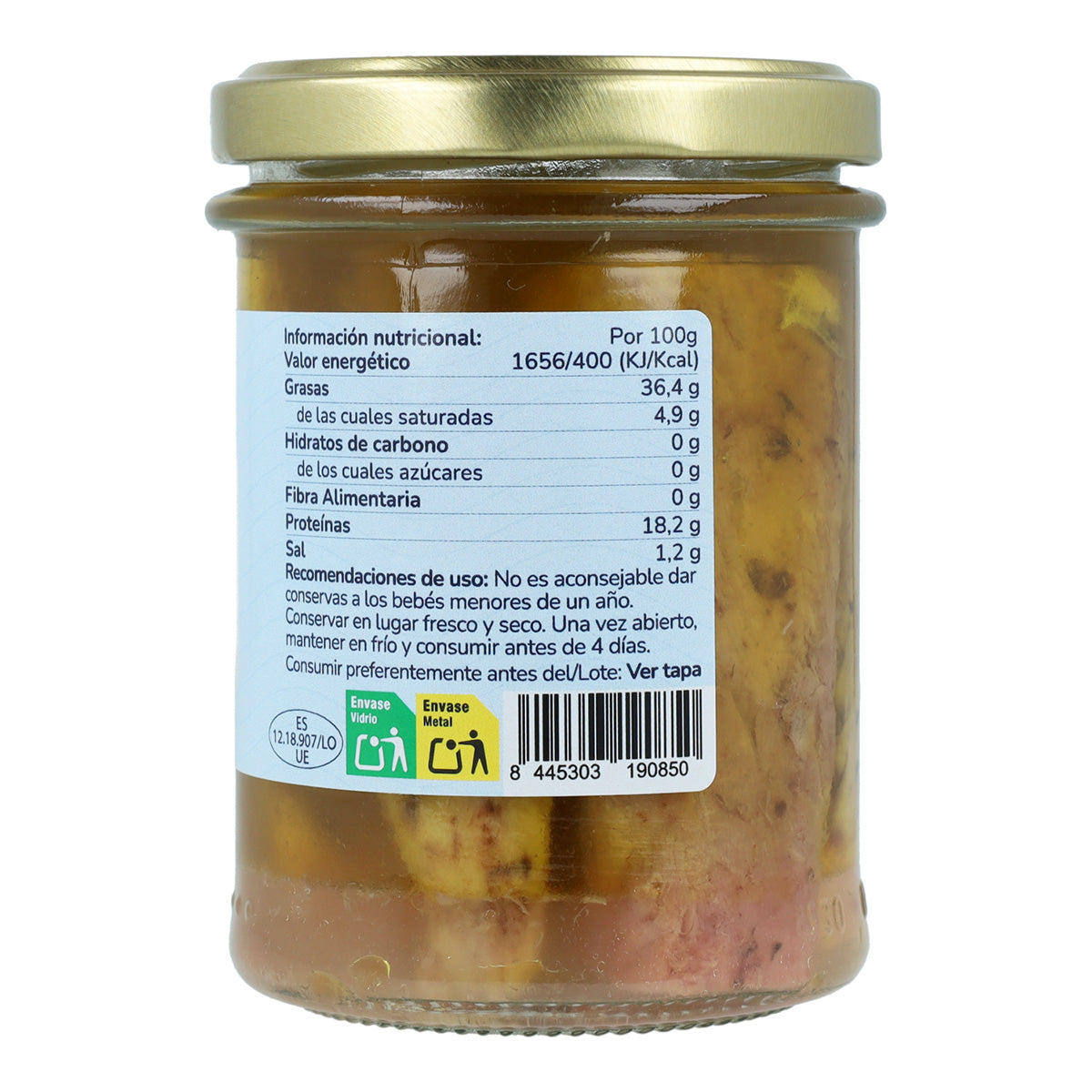 Pakket 12x Melva in extra vierge olijfolie ECO Planeta Huerto 190 g