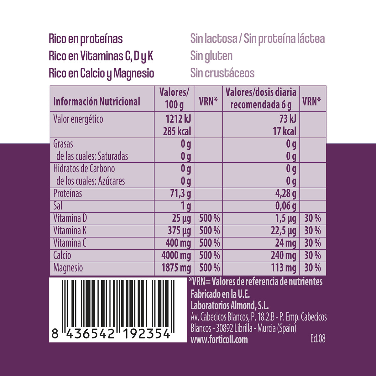 Collagène bioactif Forticoll 180 comprimés