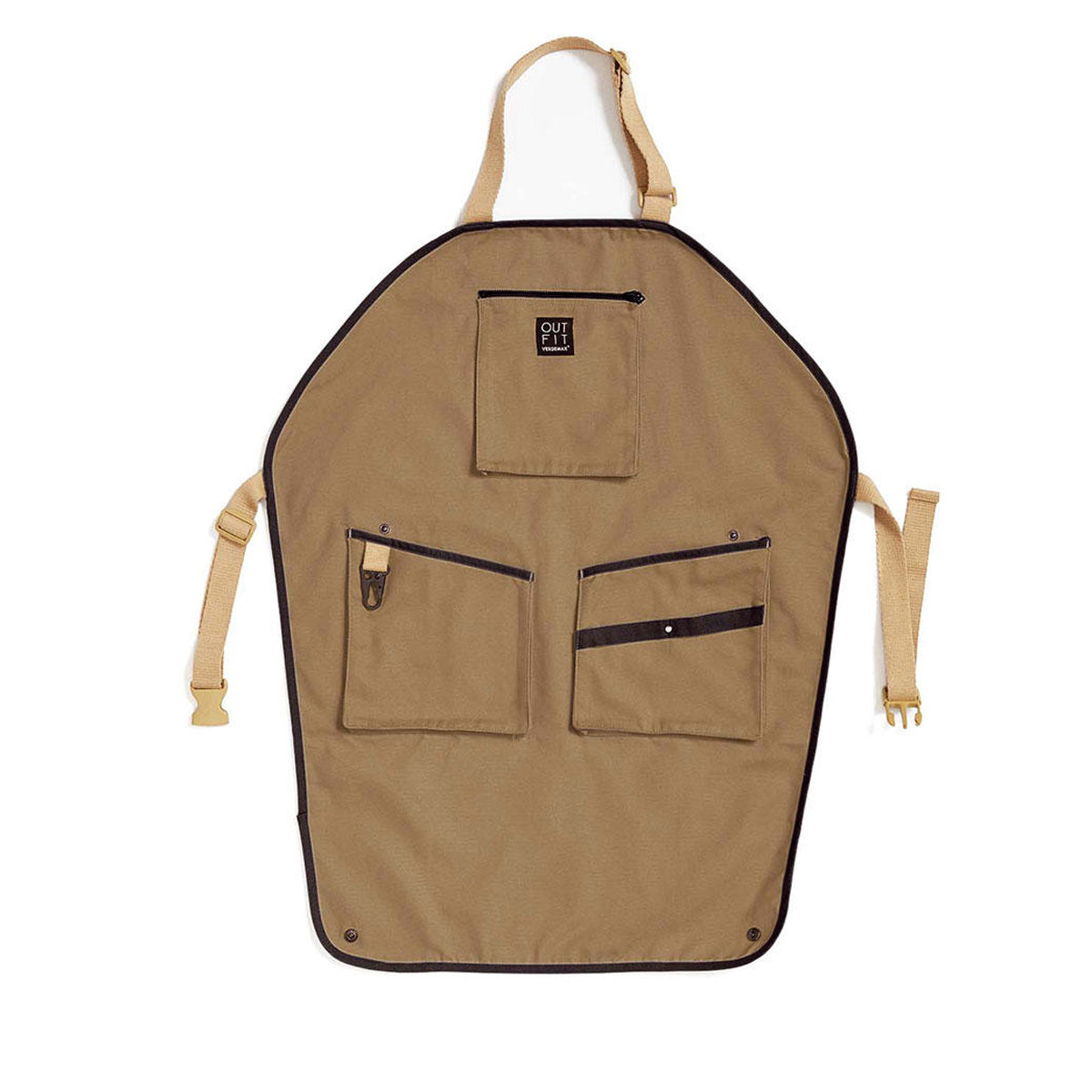 Długi fartuch ogrodniczy w kolorze beżowym Verdemax, rozmiar uniwersalny