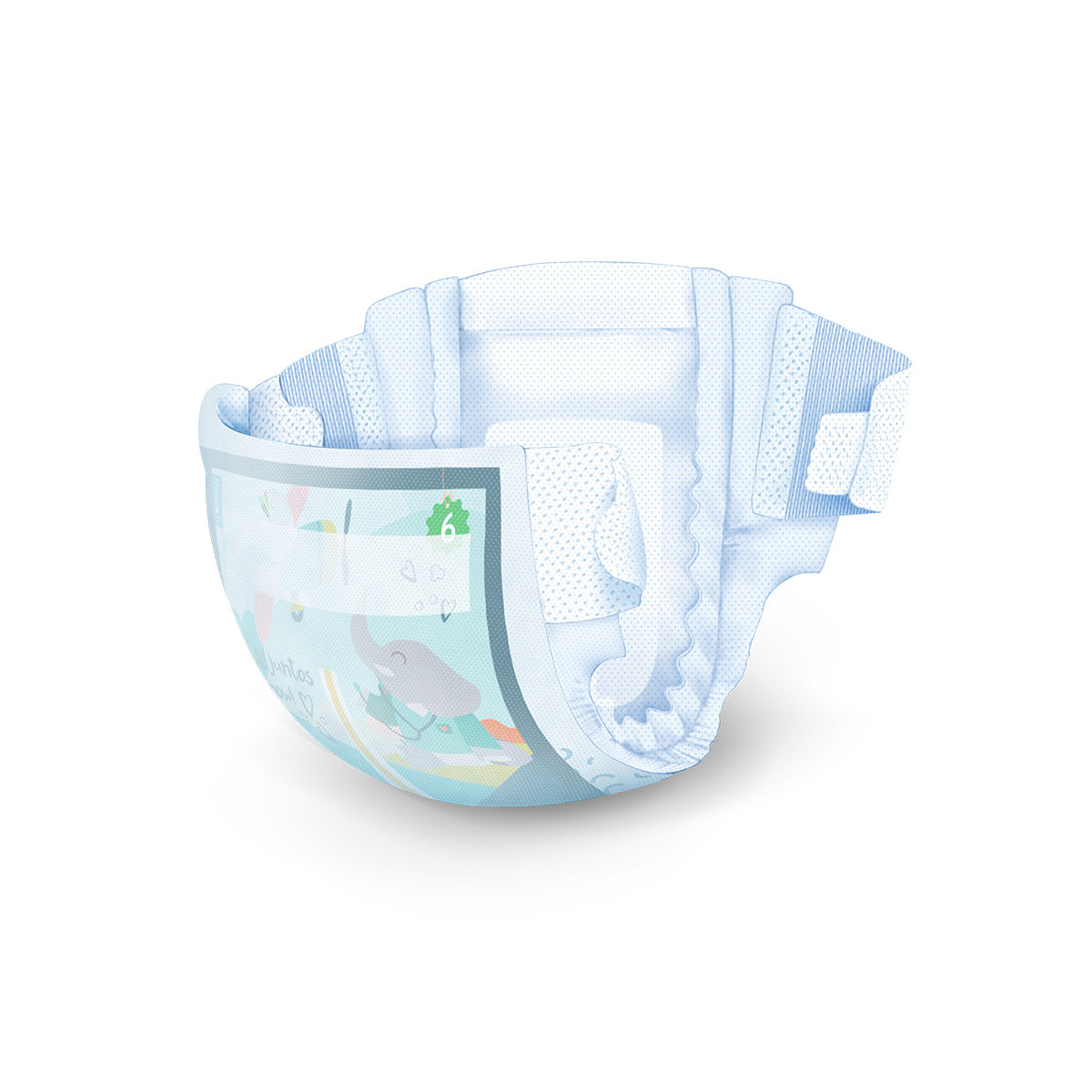 Pack 6x Couches T6 Junior (17-28 kg) 27 unités, Chelino