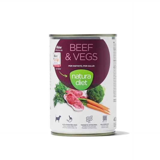 Natura Diet Dog Beef & Vegs Natvoer voor honden 400 g