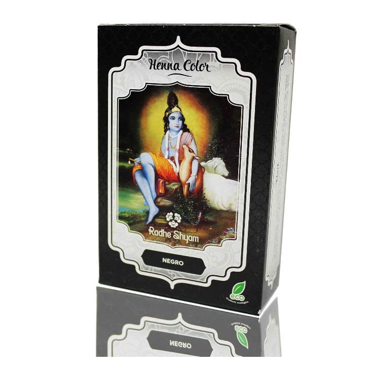 Svart henna-pulver Radhe Shyam 100 g