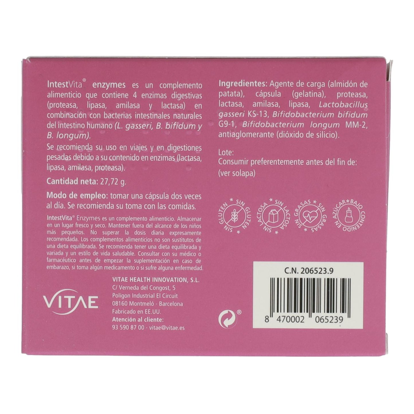 IntestVita Enzymes 15 kapsułek
