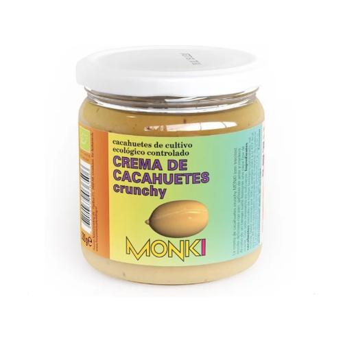 Beurre de cacahuètes croquant bio Monki, 330 g