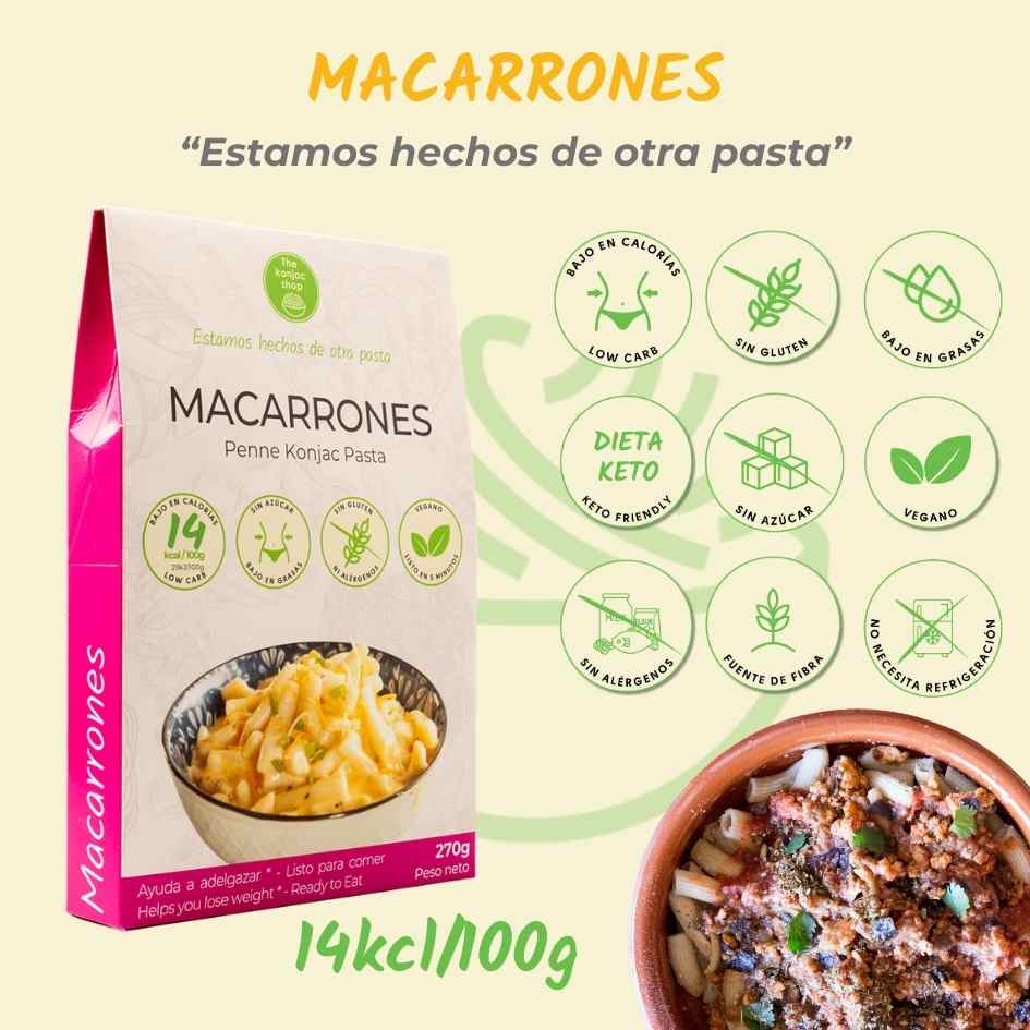 Konjac-macaroni The Konjac Shop 270 g