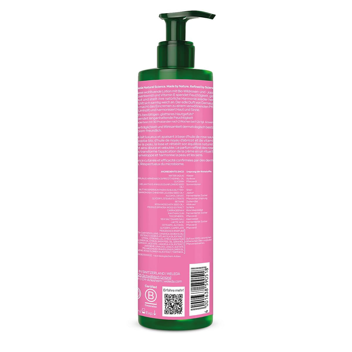 Kroppsmjölk med nyponolja Weleda 250 ml