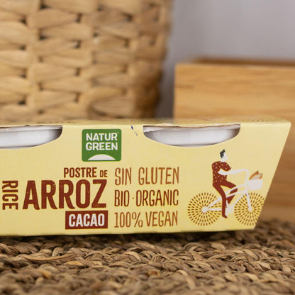 NaturGreen Reis-Kakao-Dessert, 2 x 125 g