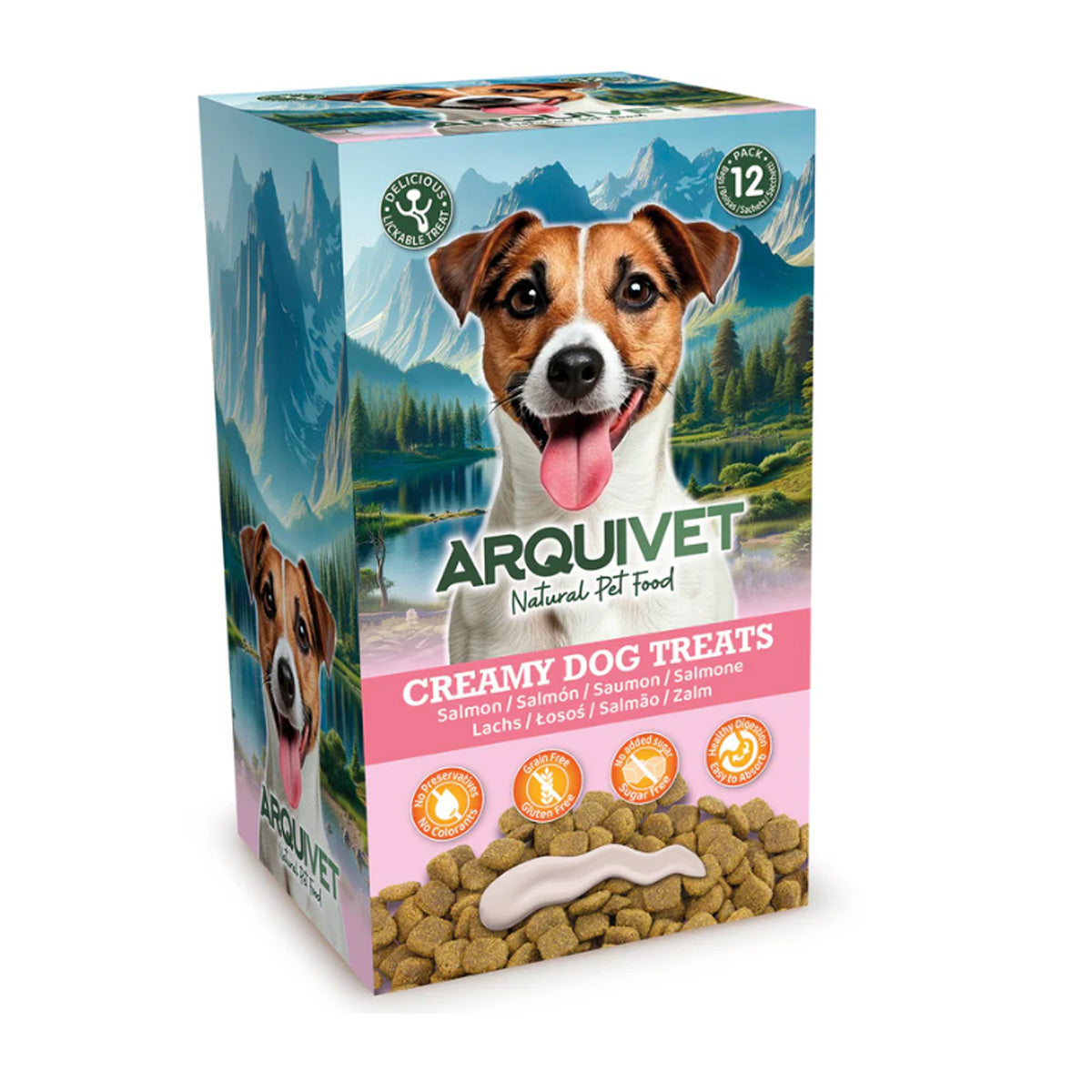 Arquivet Creamy Salmon Liquid Snack for Dogs (5 sachets of 15 g)