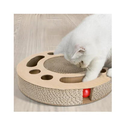 Multifunktionaler Rundkratzer für Katzen mit Katzenminze Nobleza
