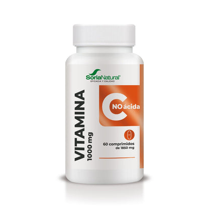 Witamina C bezkwasowa o przedłużonym uwalnianiu, Soria Natural, 60 tabletek