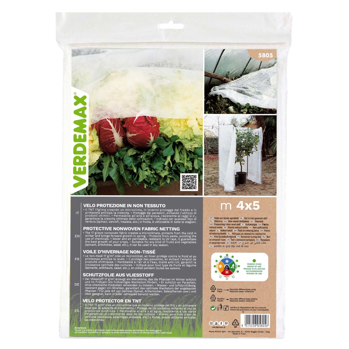 Verdemax anti-frost crop protection fabric 4 x 5 m