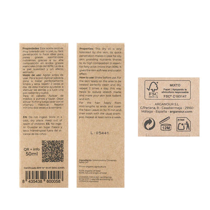 100 % ekologisk jojobaolja Arganour 50 ml