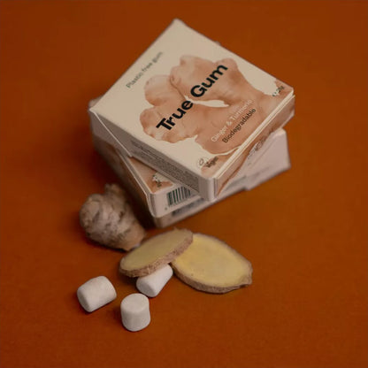 Plastic-free Ginger and Turmeric Chewing Gum 21 g