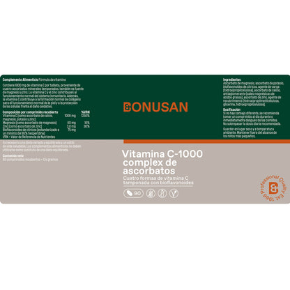 Kompleks witaminy C-1000 z askorbinianami, Bonusan 30