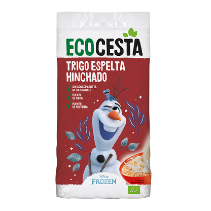 Cereales infantiles de Trigo de Espelta hinchado edición Disney Ecocesta 200g