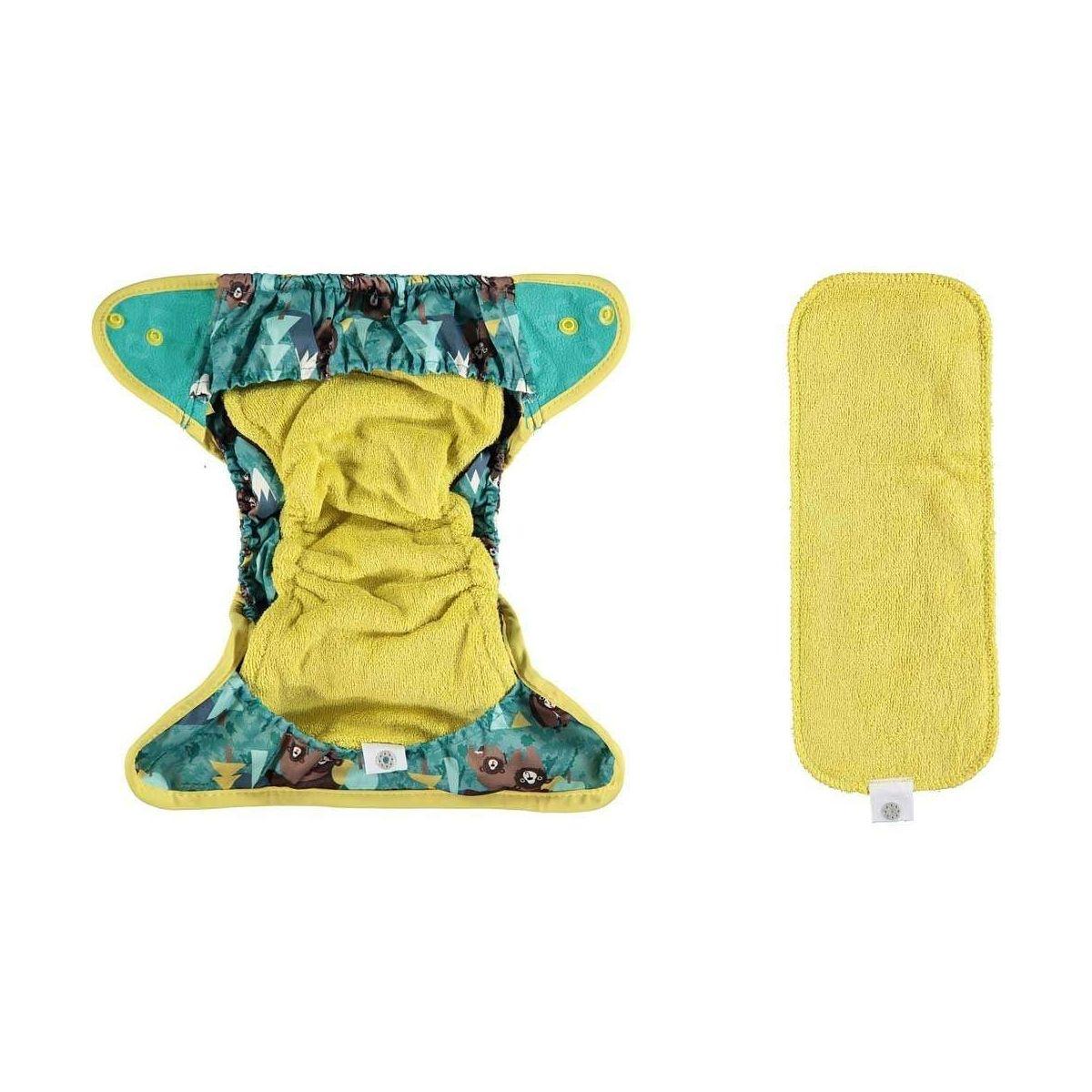 Pieluszka materiałowa Pop-in Bear z zatrzaskami