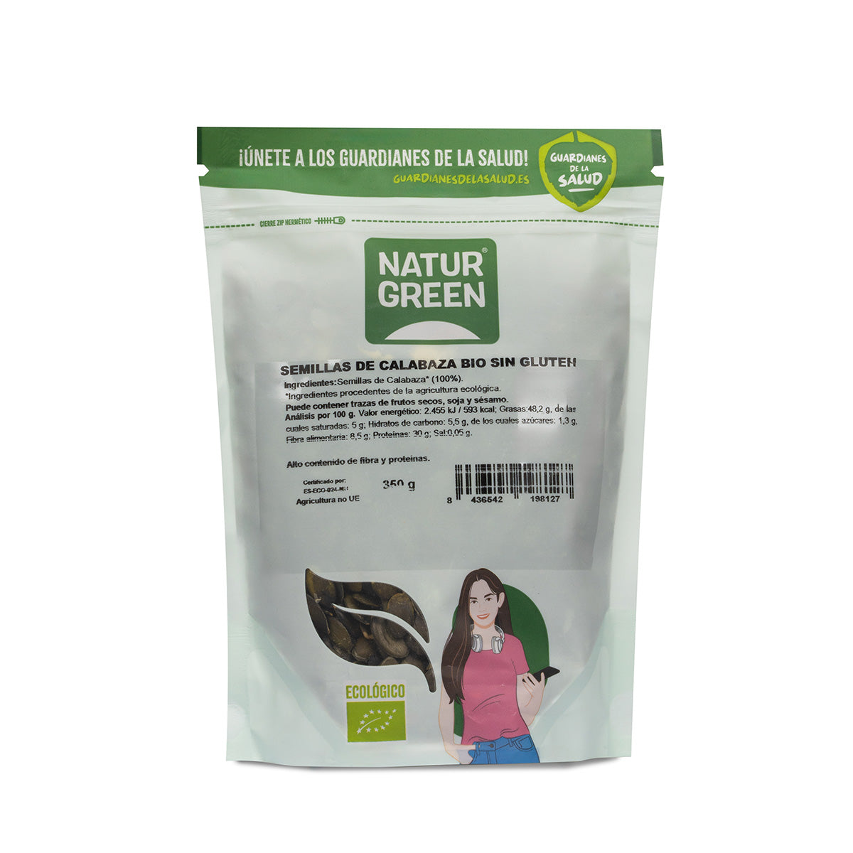 Bio-Kürbiskerne Naturgreen 350 g