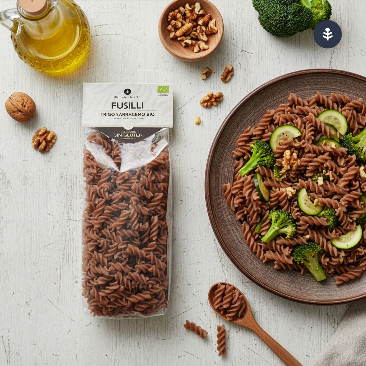 Spirale z kaszy gryczanej ECO bezglutenowe Planeta Huerto 500 g