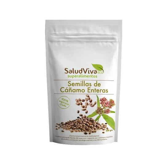 Hela hampafrön ECO 250 g, Salud Viva