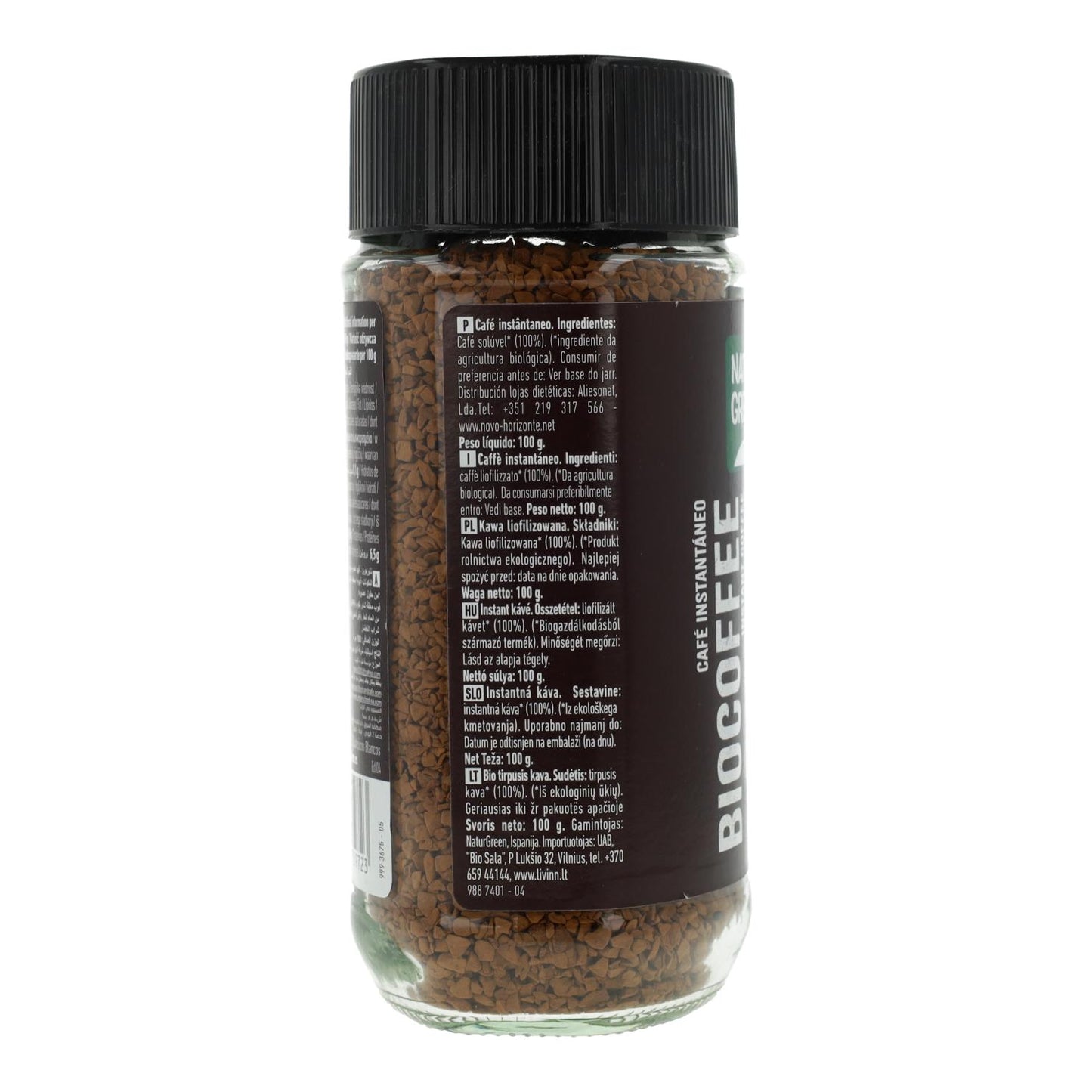 Café soluble biologique Naturgreen 100 g
