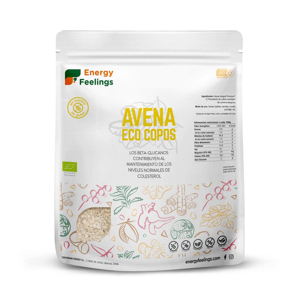 Glutenfria ekologiska havregryn Energy Feelings 1 kg