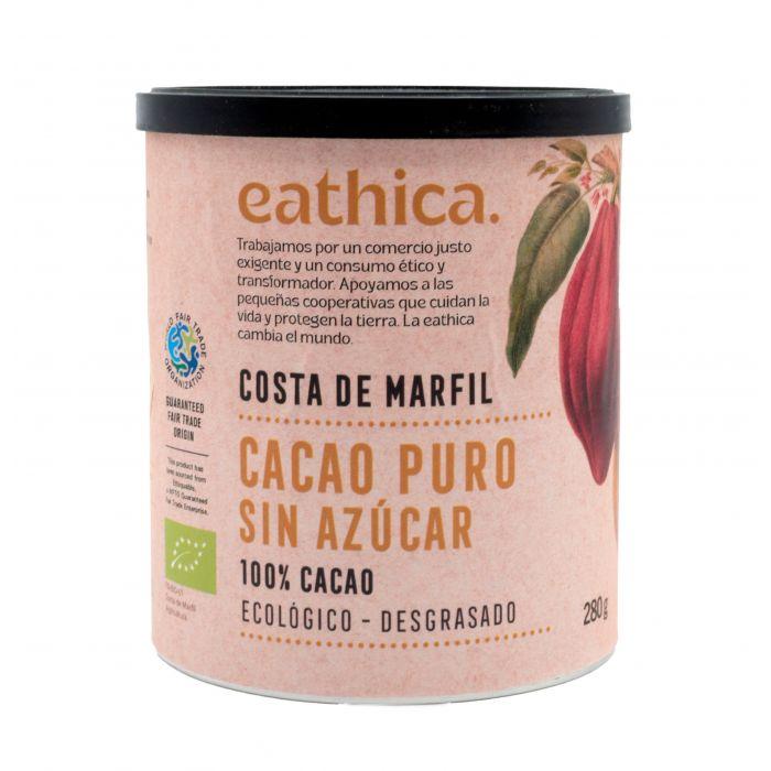 Czyste kakao w puszce bez cukru Eathica BIO 280 g