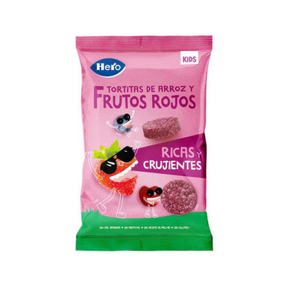 Pack 7x galettes de riz et fruits rouges sans gluten 40 g-Hero Kids