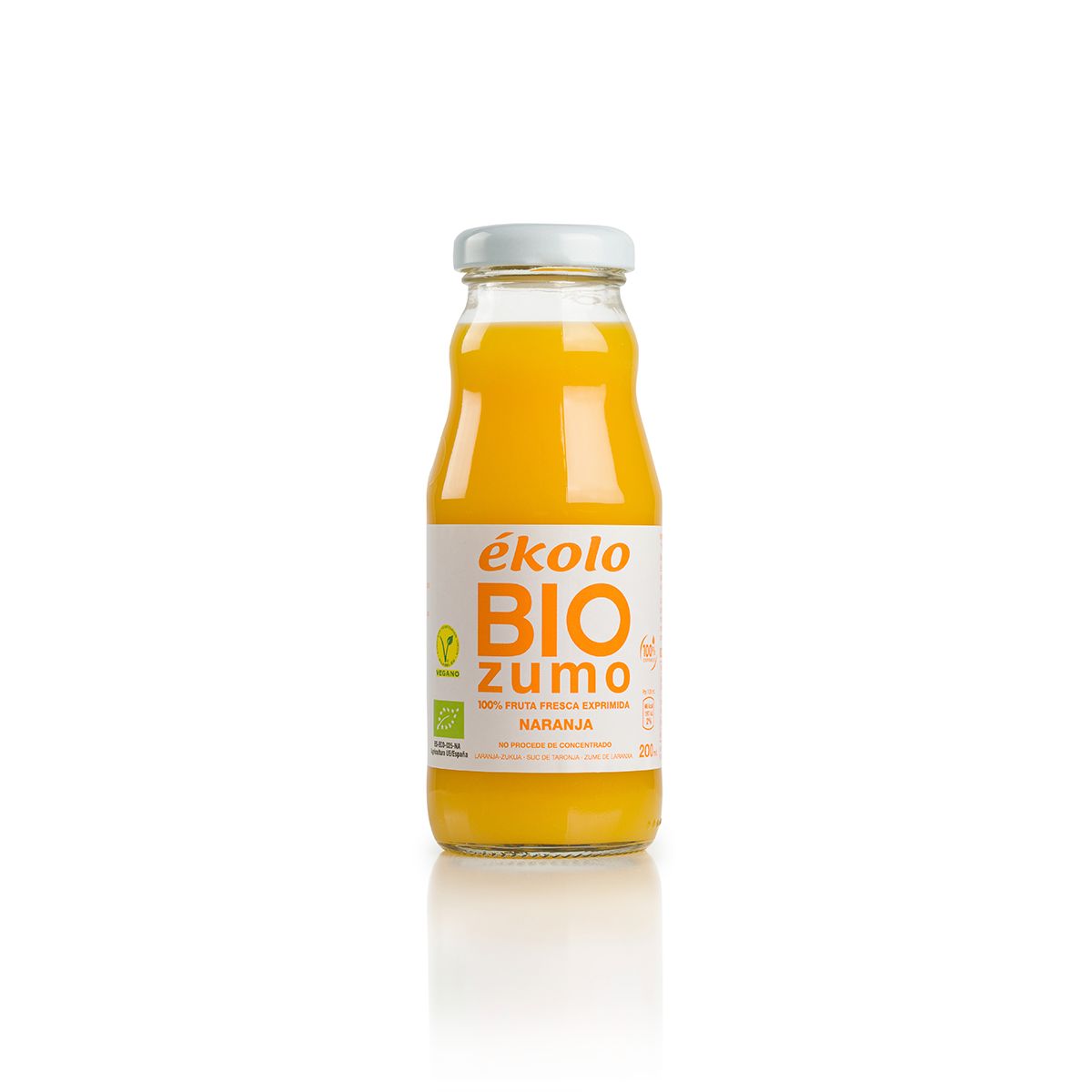 Zumo de Naranja BIO 100% exprimido Ékolo 200ml
