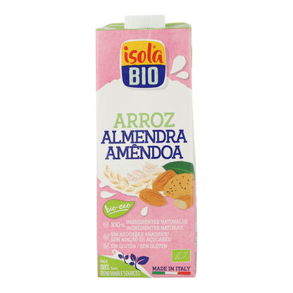 Pack 6 unités Boisson au riz et aux amandes bio Isola BIO 1 L