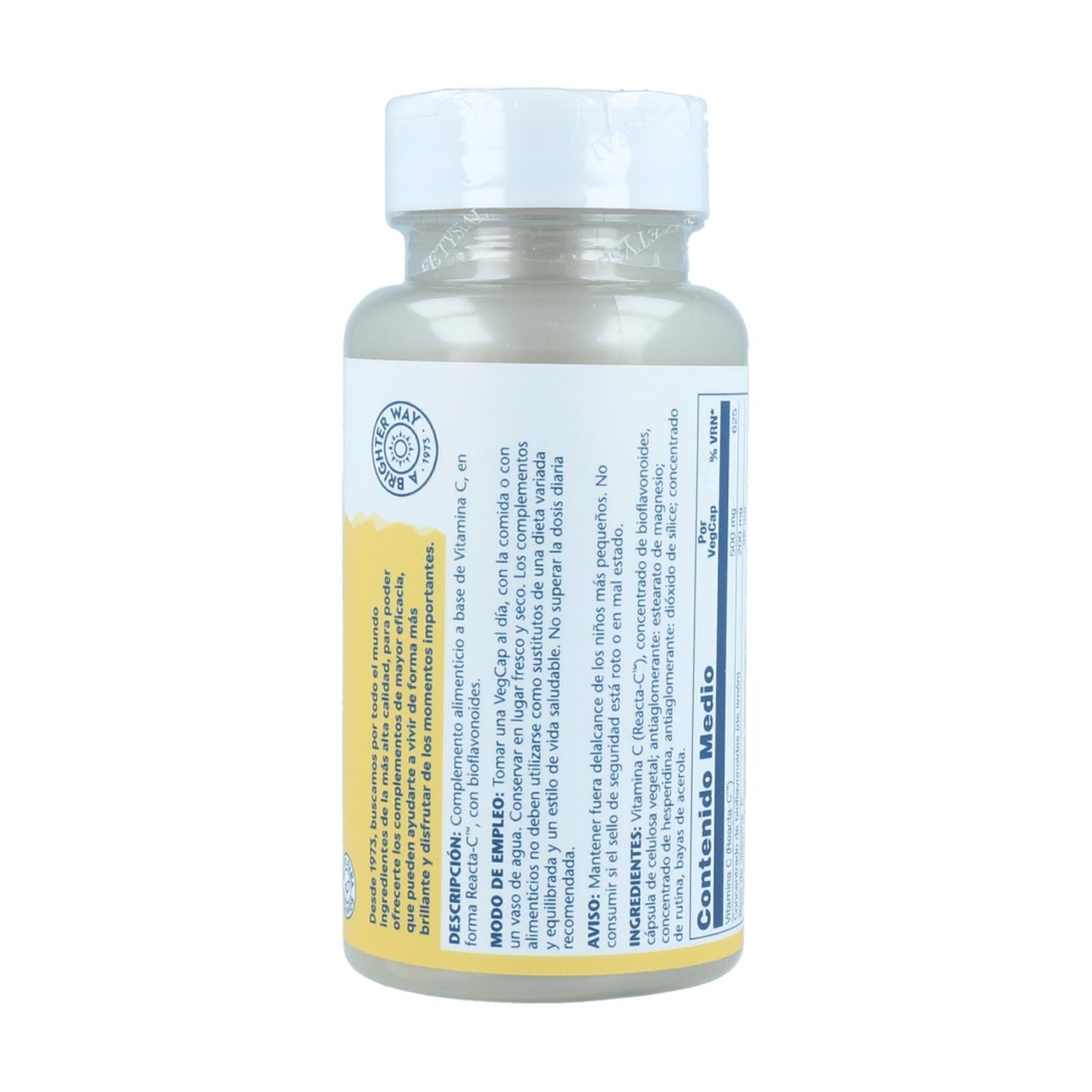 Reacta C 500 mg Solaray, 60 kapslar