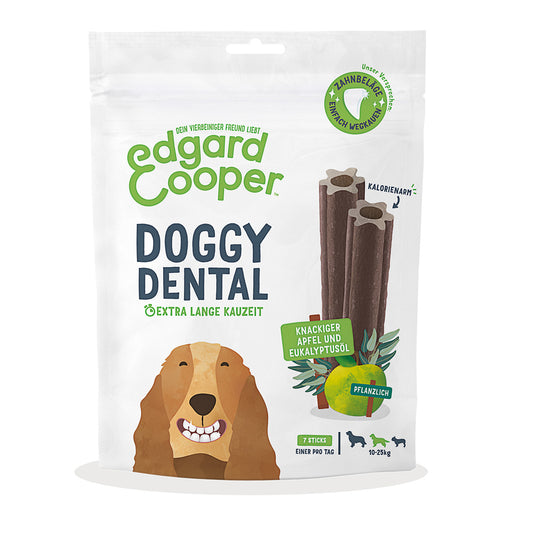 Doggy Dental per cani di taglia media Mela ed Eucalipto Edgard Cooper 7 stick