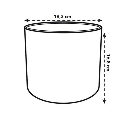Ocean Round Elho recycled plant pot, Pacific green, 16 cm