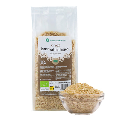 Wholemeal Basmati Rice ECO Planeta Huerto 500 g