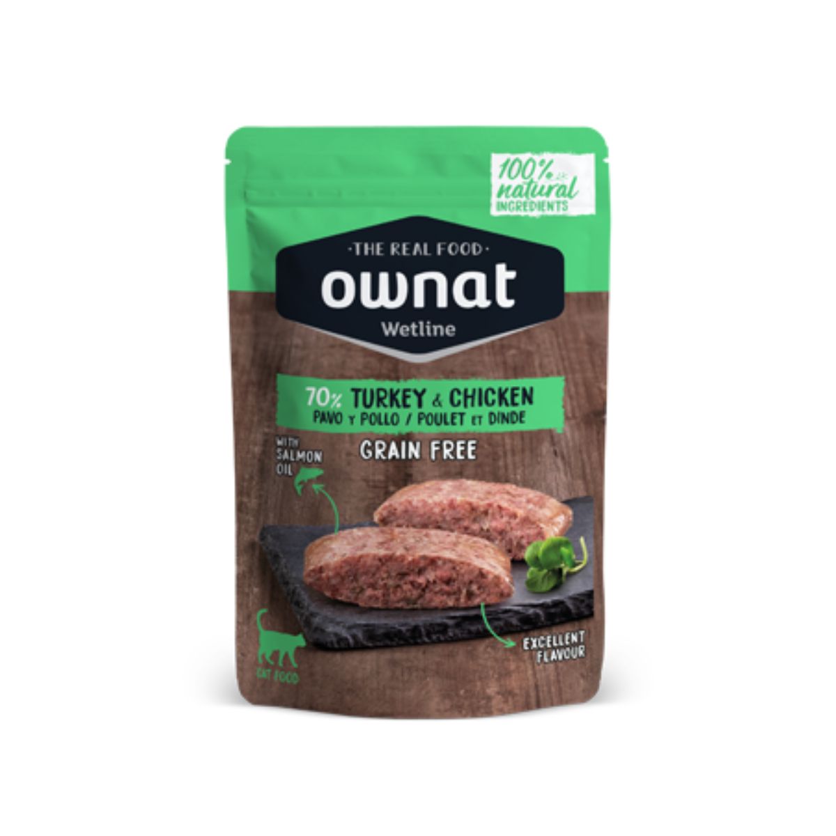 Ownat Wetline Kalkon och kyckling Grain Free för katter 85 g