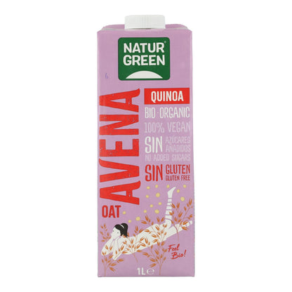 NaturGreen gluten-free organic oat and quinoa drink 1 L