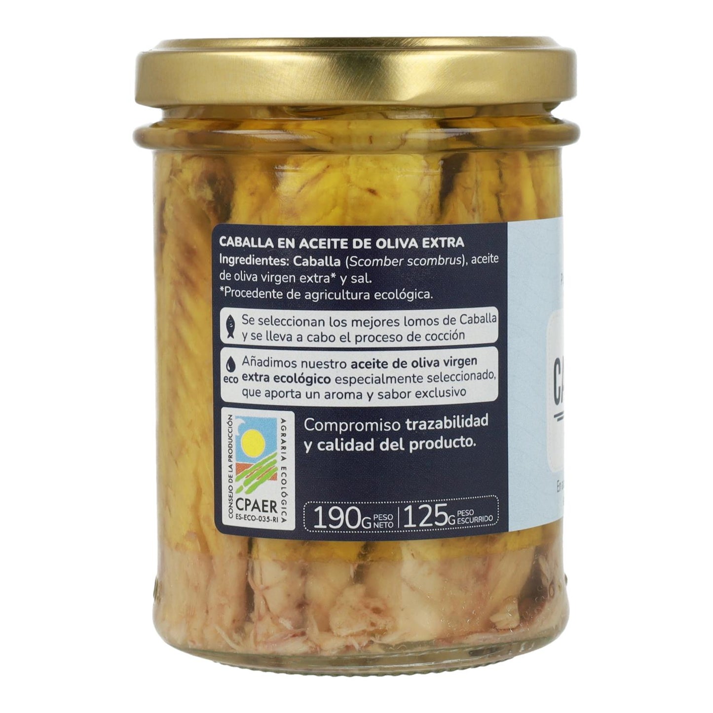 Packung 6x Makrele in Olivenöl ECO Planeta Huerto 190 gr