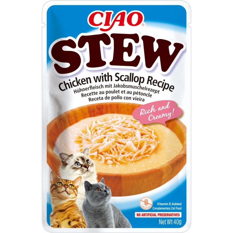 Churu Stew Gulasz z kurczaka z przegrzebkami 40 g