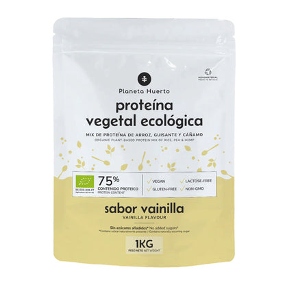 Protéines végétales Eco 75% vanille Planeta Huerto 1Kg