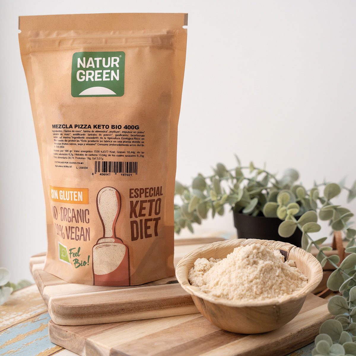 Mélange de farine à pizza NaturGreen Keto 400 g