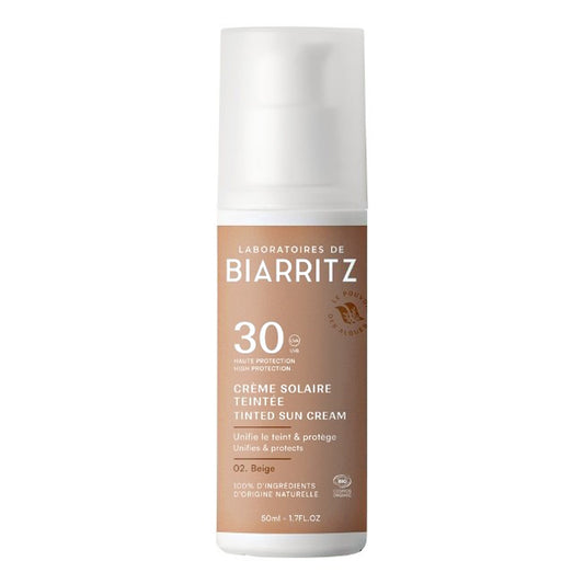 Crema solare protettiva per il viso color beige SPF30 Alga Maris 50 ml