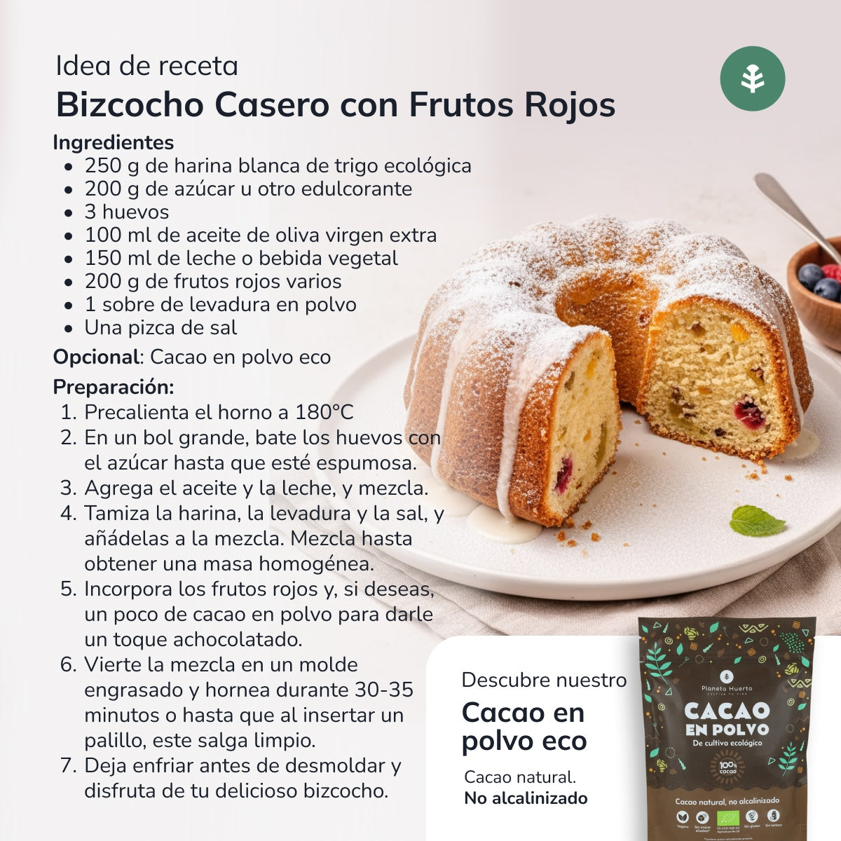 Farine de blé blanc Eco Planeta Huerto 800 g