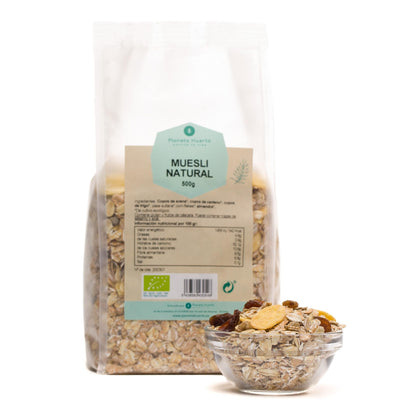 6er-Pack Naturmüsli mit Rosinen ECO Planeta Huerto 500 g