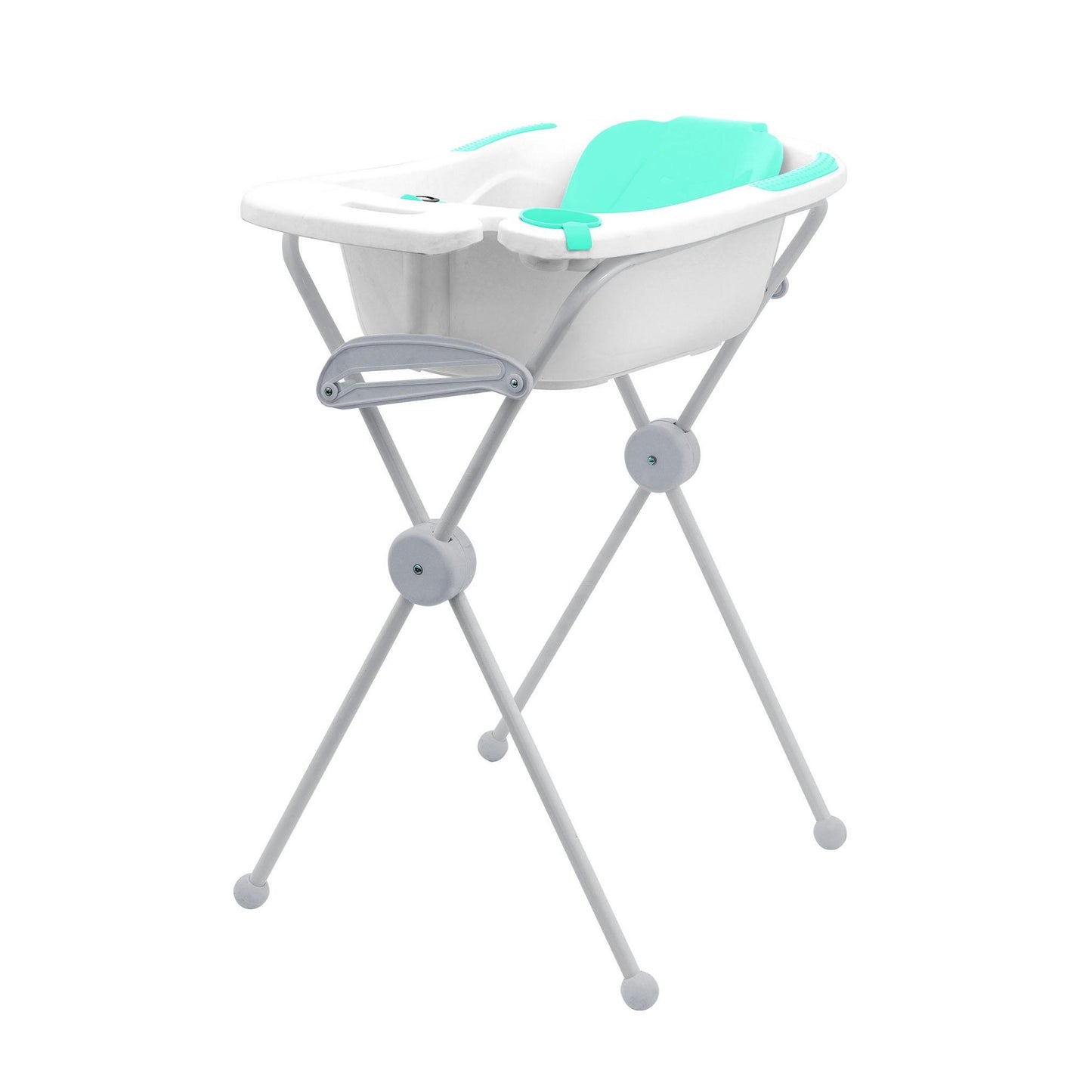 Vaschetta da bagno anatomica blu con supporto Olmitos