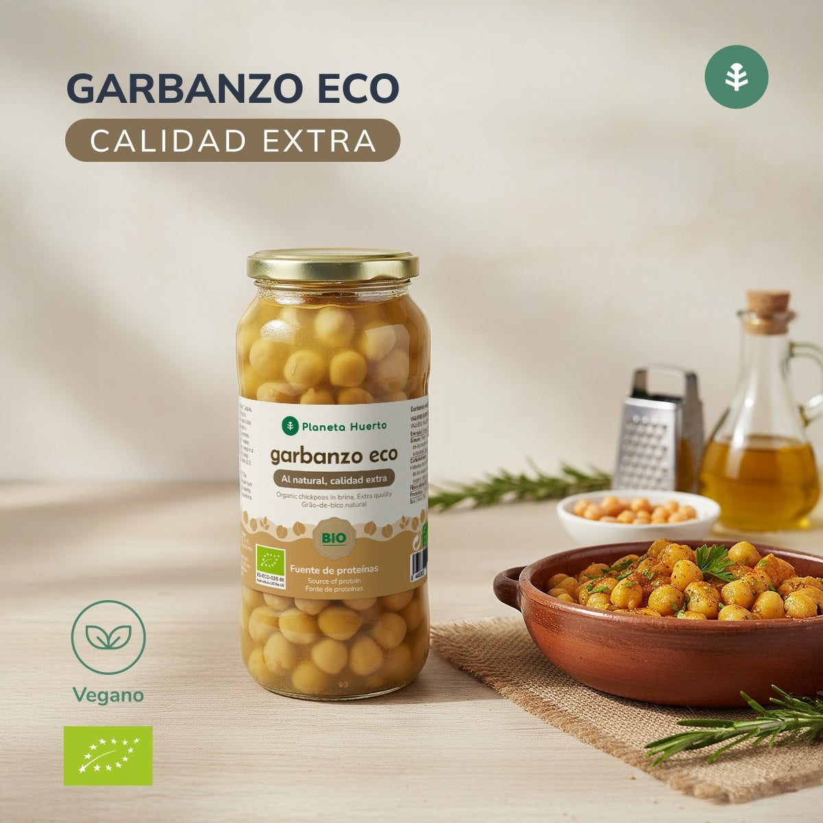 Gotowana ciecierzyca ECO Planeta Huerto 400 g