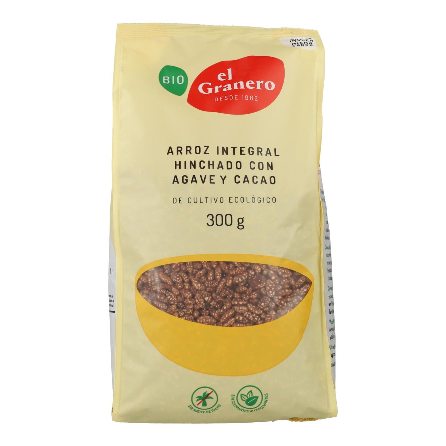 Puffreis mit Agave und Kakao El Granero, 300 g