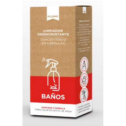 Detergente idrosolubile per bagni Flopp  Ricarica 2 capsule