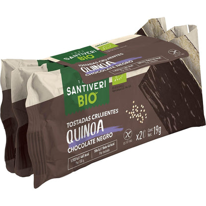 Crunchy toast with quinoa and organic dark chocolate 3x57 g
